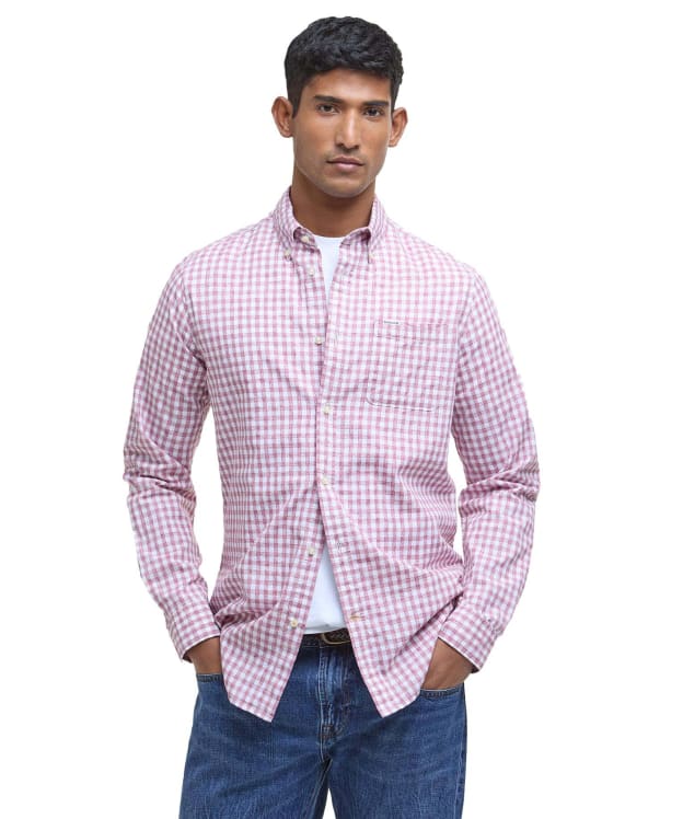 Men's Barbour Kanehill Tailored Fit Shirt - Washed Raspberry