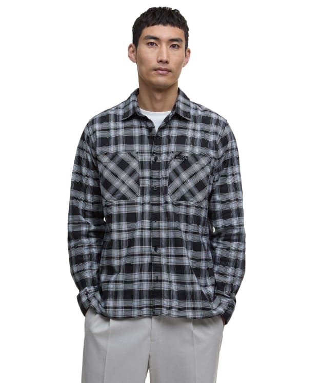 Men's Barbour International Dexter Check Oxford Shirt - Black