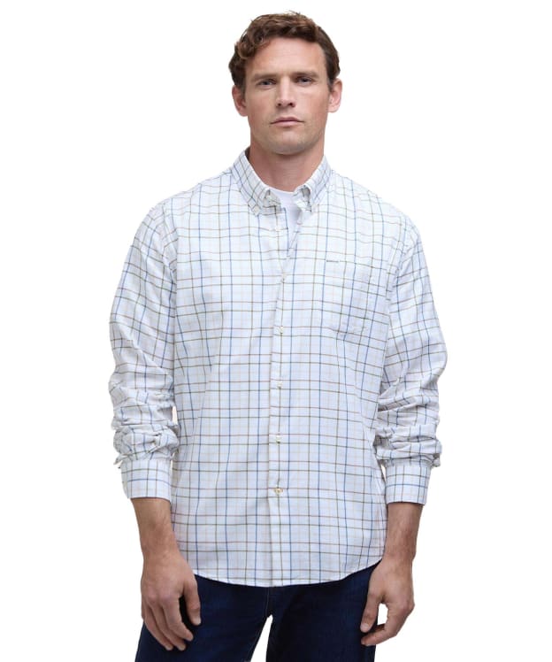 Men's Barbour Caswell Tattersall Regular Fit Shirt - Pine Green