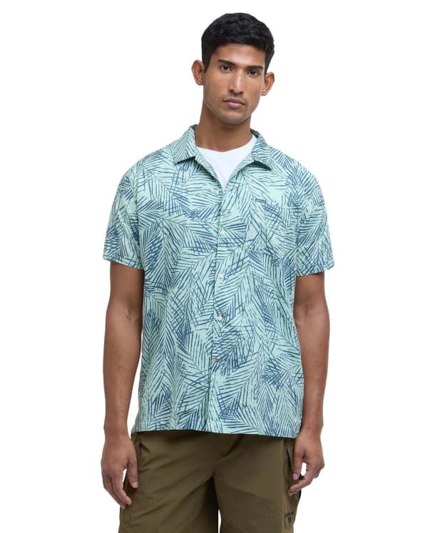 Men's Barbour Falmouth Printed Summer Fit Shirt - Pale Apple