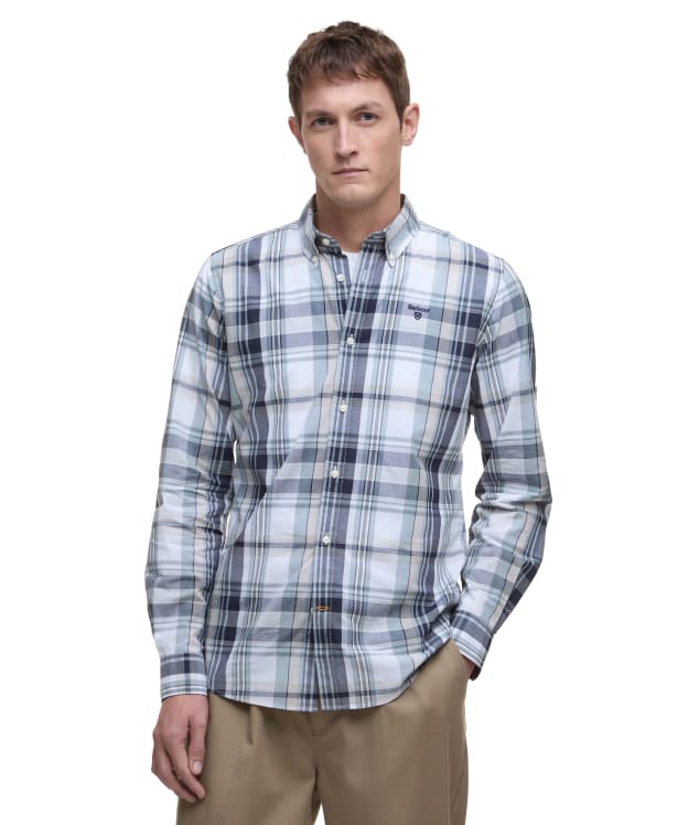 Men's Barbour Gabe Checked Tailored Fit Shirt - White