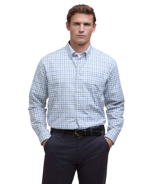 Men's Barbour Ravenfield Checked Regular Fit Shirt - Navy