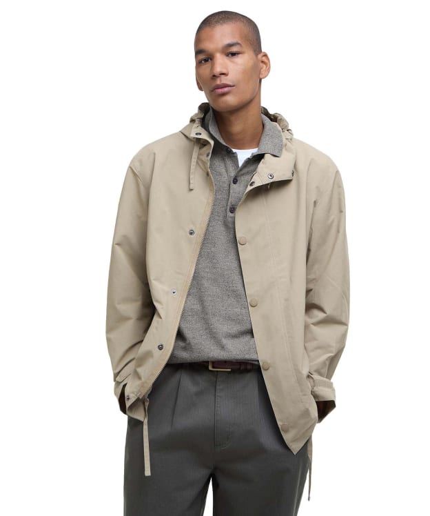 Men's Barbour Quay Showerproof Lightweight Jacket - Washed Stone / Bleached Pine