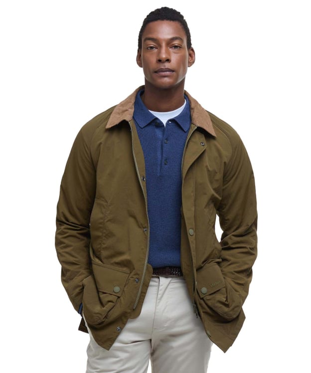 Men's Barbour Ashby Showerproof Jacket - Light Sage