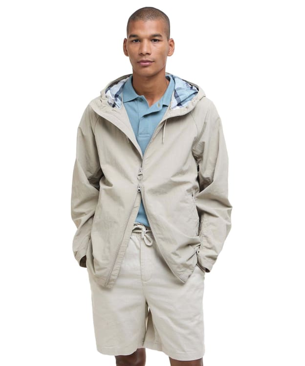 Men's Barbour Wylam Showerproof Jacket - Concrete / Northshore Tartan