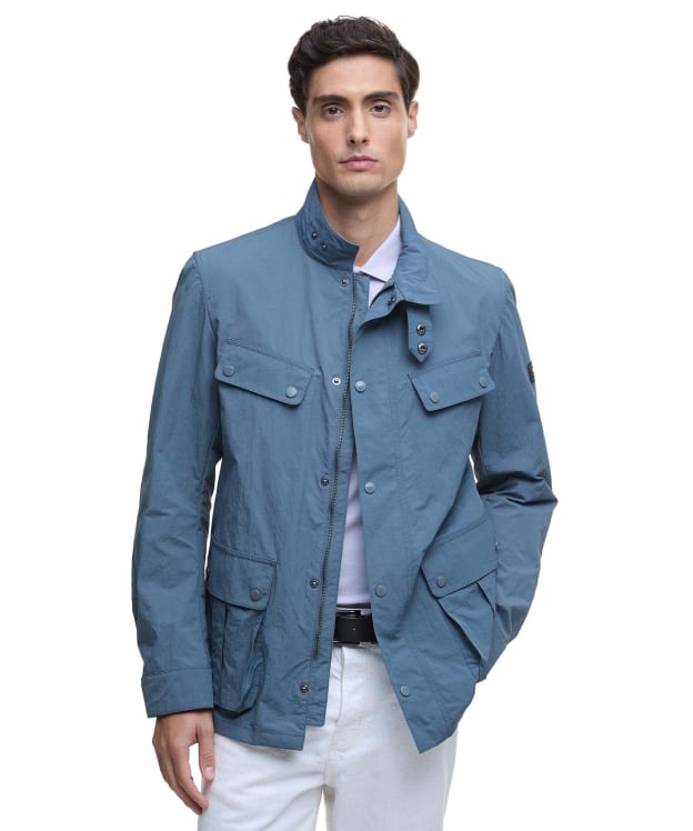 Men's Barbour International Modern Showerproof Duke Jacket - Dark Slate