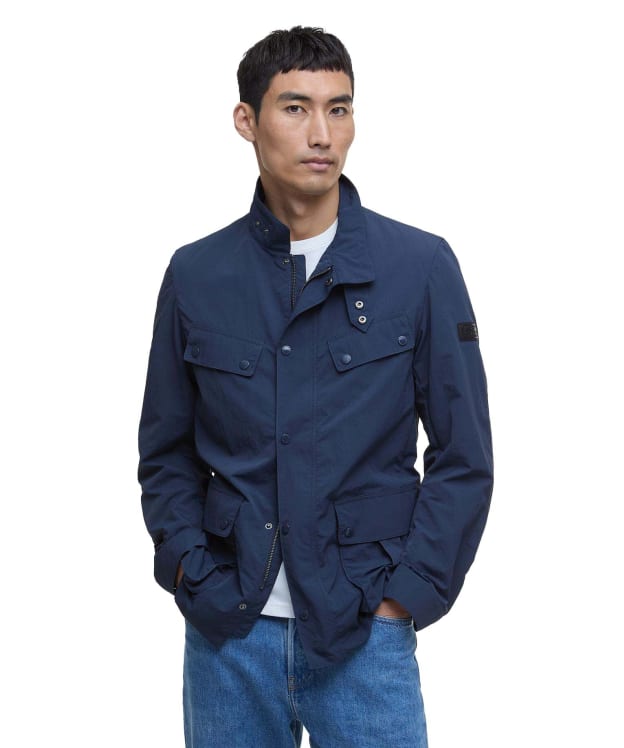 Men's Barbour International Modern Showerproof Duke Jacket - Navy