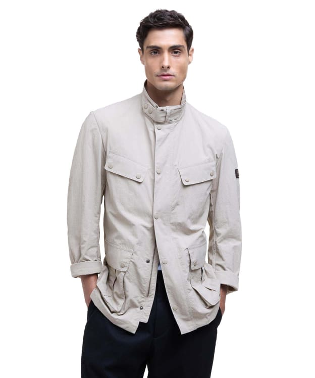 Men's Barbour International Modern Showerproof Duke Jacket - Concrete