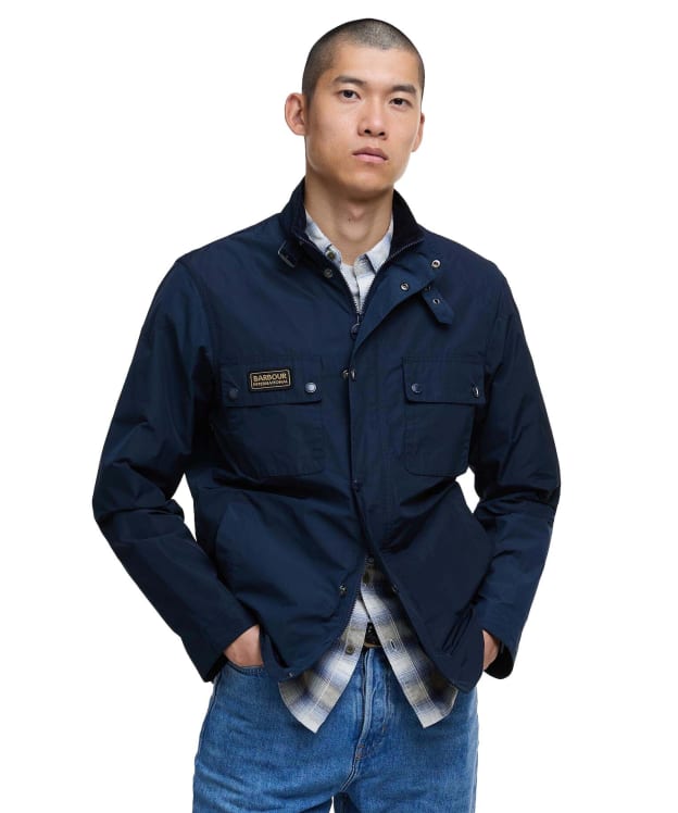 Men's Barbour International Merton Shell Showerproof Jacket - Navy