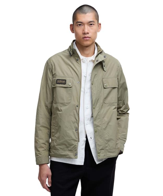 Men's Barbour International Merton Shell Showerproof Jacket - Bleached Olive