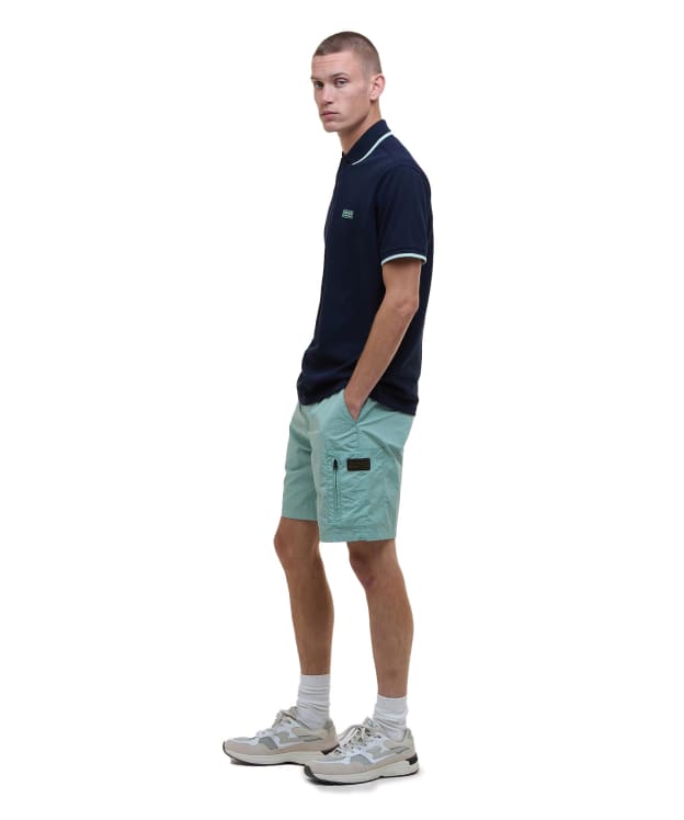 Men's Barbour International Inline Shorts - Granite Green