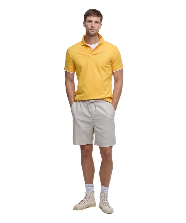 Men's Barbour Cotton Linen Relaxed Shorts - Mist