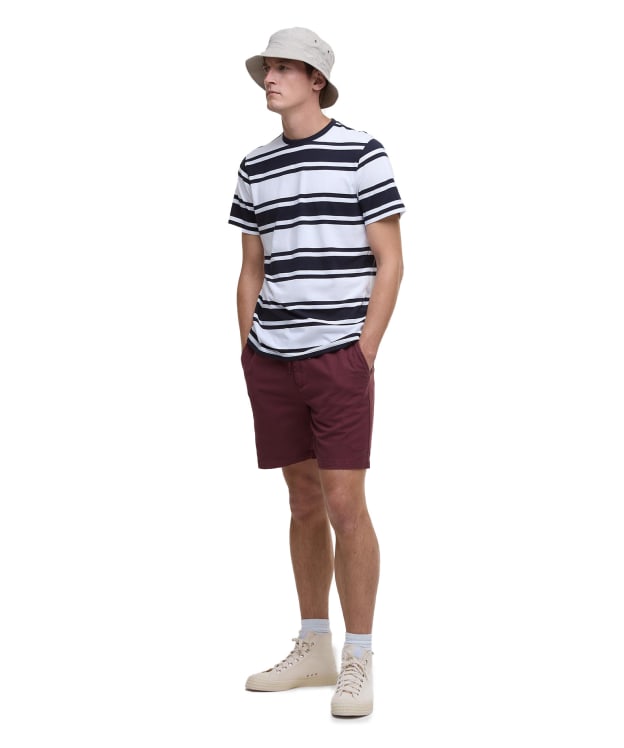 Men's Barbour Washed Oxford Relaxed Shorts - Burnt Heather
