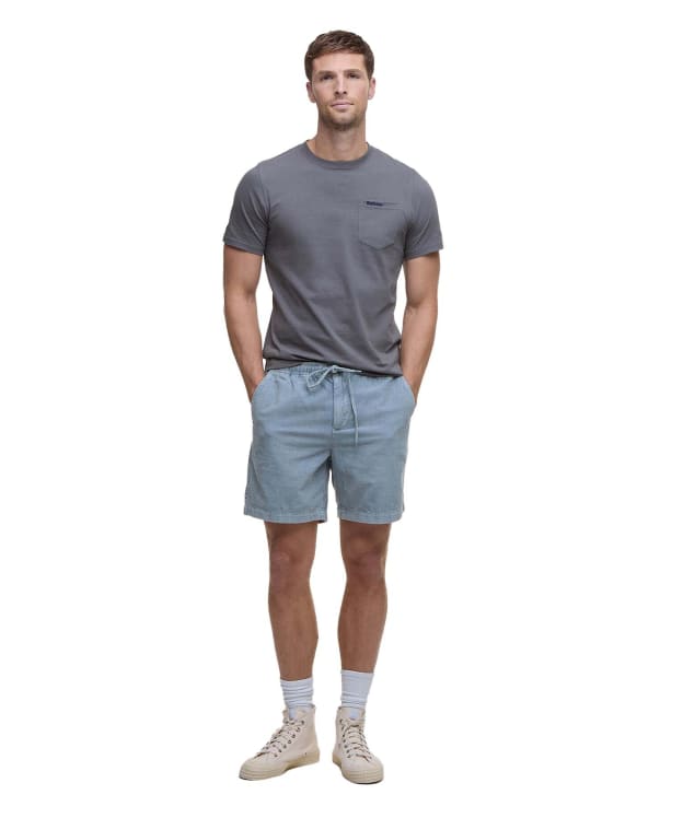 Men's Barbour Washed Cord Relaxed Shorts - Lead