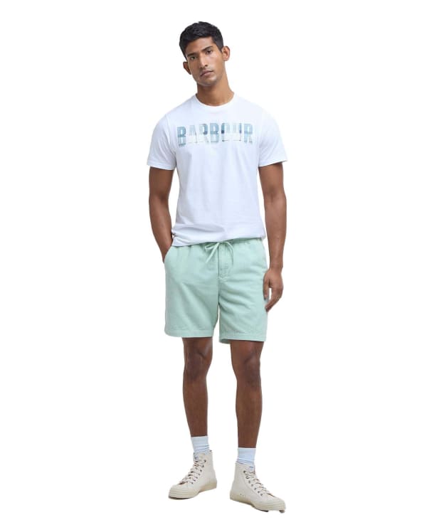 Men's Barbour Washed Cord Relaxed Shorts - Pale Apple