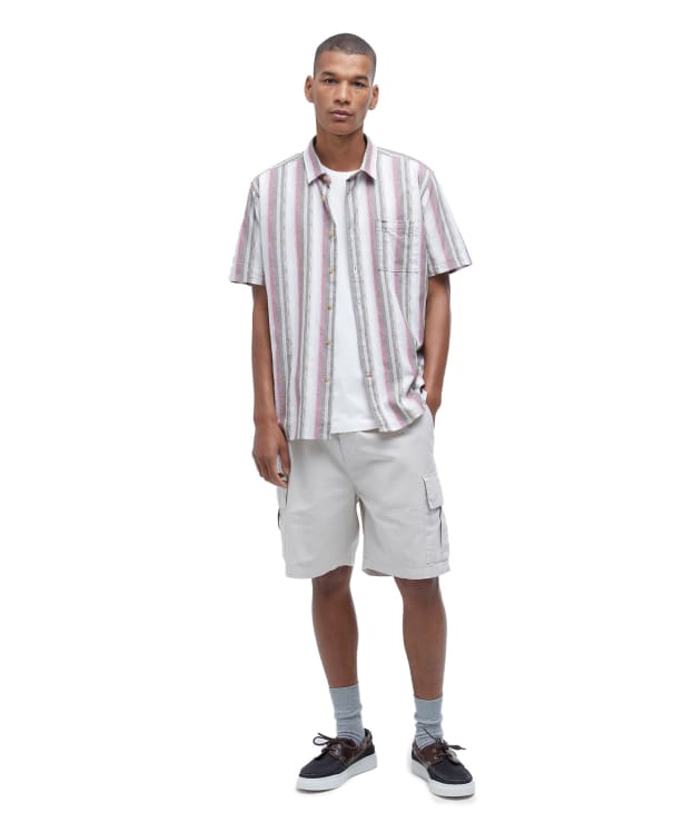 Men's Barbour Grindle Cargo Relaxed Shorts - Oatmeal