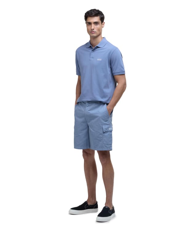 Men's Barbour International Ripstop Cargo Shorts - Washed Blue