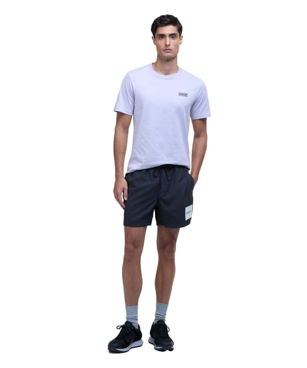 Men's Barbour International Block Print Swim Short - Black