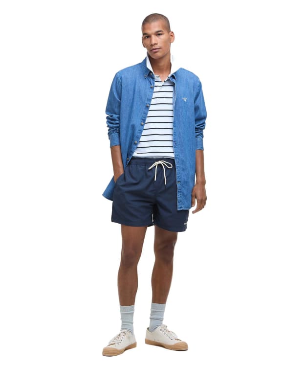 Men's Barbour Staple Logo 7' Swim Short - Navy