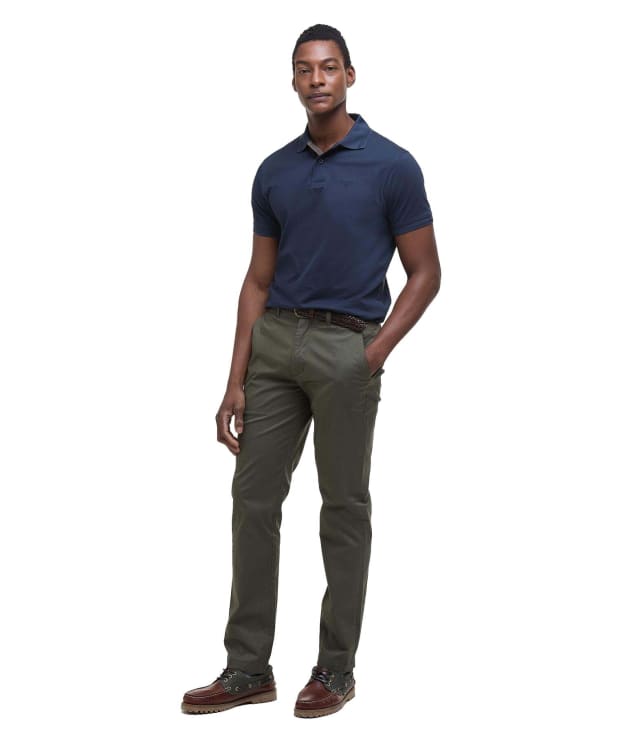 Men's Barbour Lightweight Stretch Tailored Chino - Uniform Green