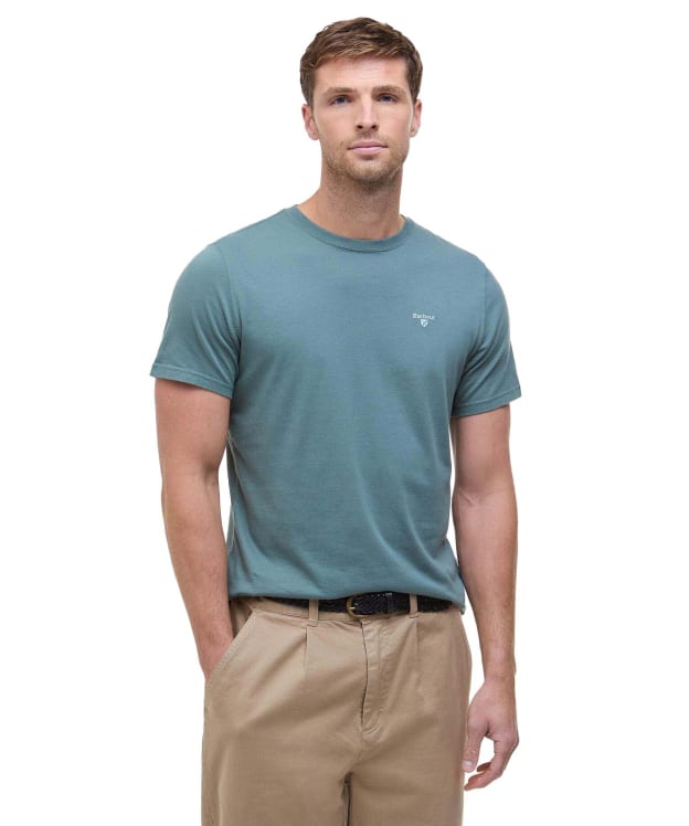 Men's Barbour Aboyne Tee - Vintage Teal / North Shore Tartan