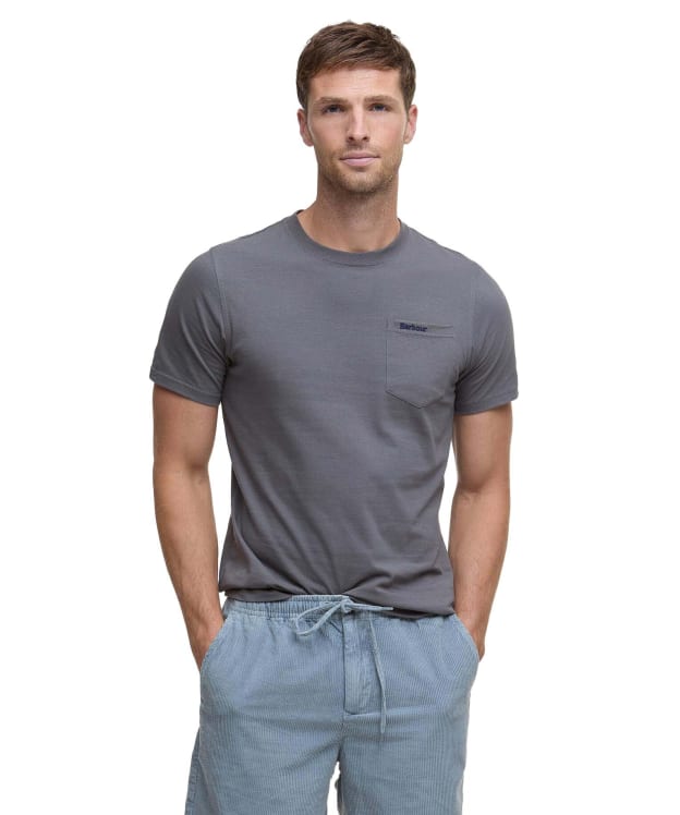 Men's Barbour Langdon Pocket T-Shirt - Gunmetal
