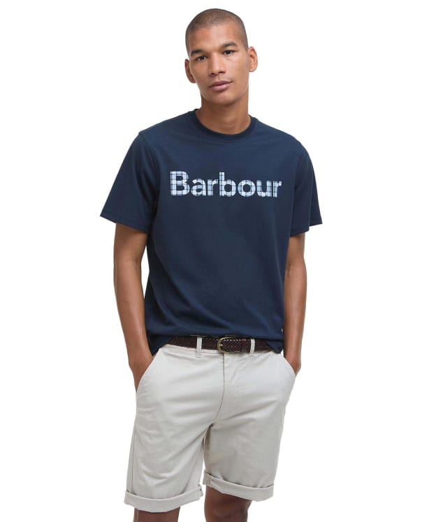 Men's Barbour Kilnwick Short Sleeve Cotton T-Shirt - Navy
