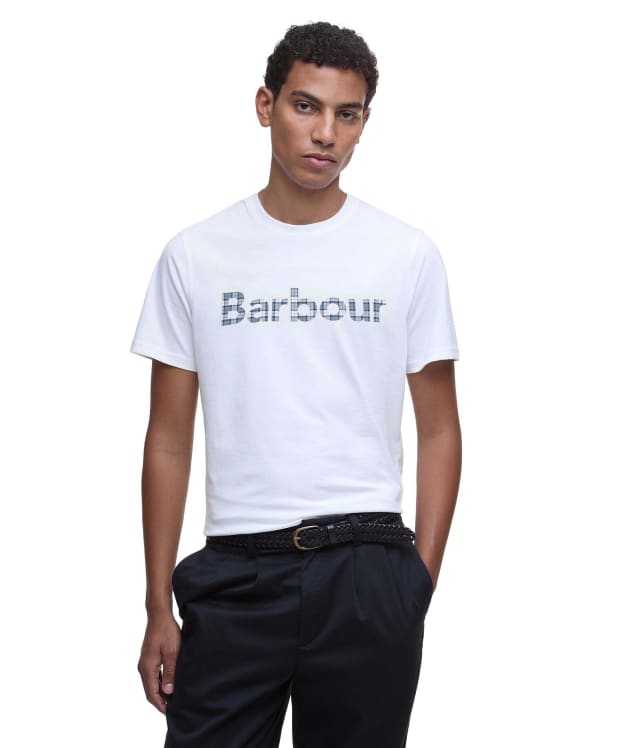 Men's Barbour Kilnwick Short Sleeve Cotton T-Shirt - Antique White