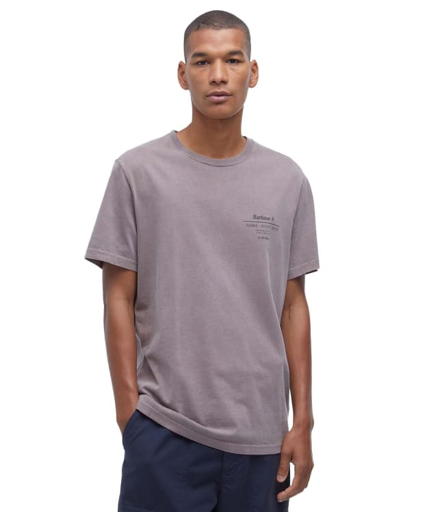 Men's Barbour Hickling Short Sleeve Cotton T-Shirt - Washed Heather
