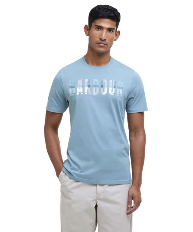 Men's Barbour Thurford Short Sleeve Cotton T-Shirt - Lead