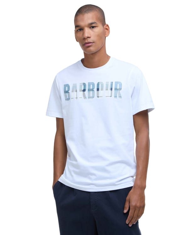 Men's Barbour Thurford Short Sleeve Cotton T-Shirt - White