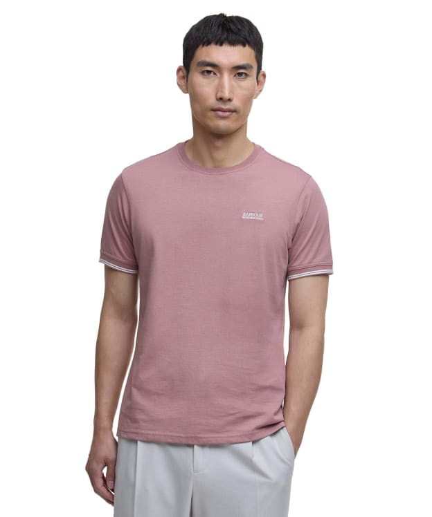 Men's Barbour International Philip Tipped Cuff Cotton T-Shirt - Vintage Pink