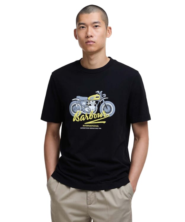 Men's Barbour International Stonebridge Graphic T-Shirt - Black