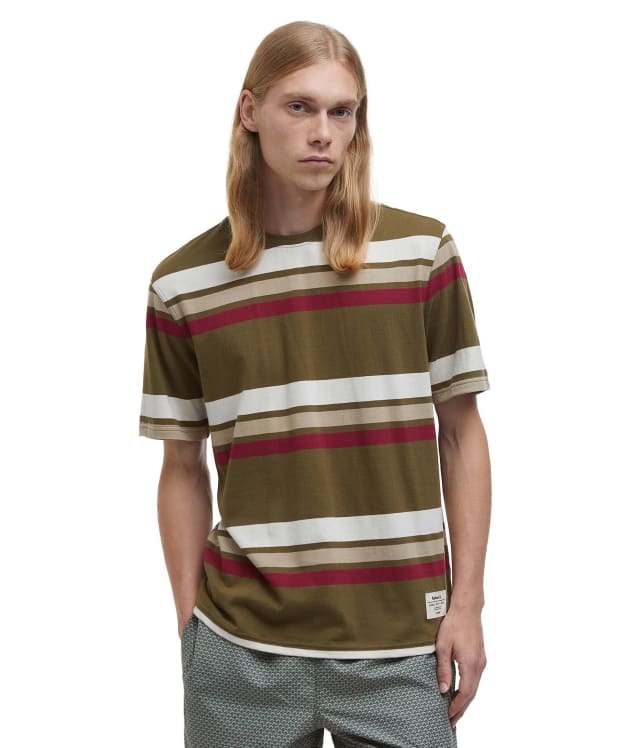 Men's Barbour Golborne Stripe Relaxed Fit T-Shirt - Light Sage