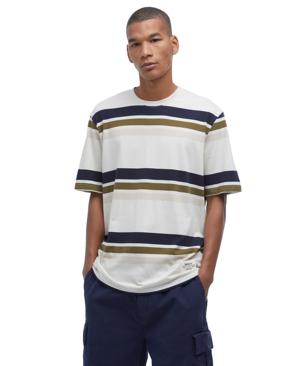 Men's Barbour Golborne Stripe Relaxed Fit T-Shirt - Whisper White