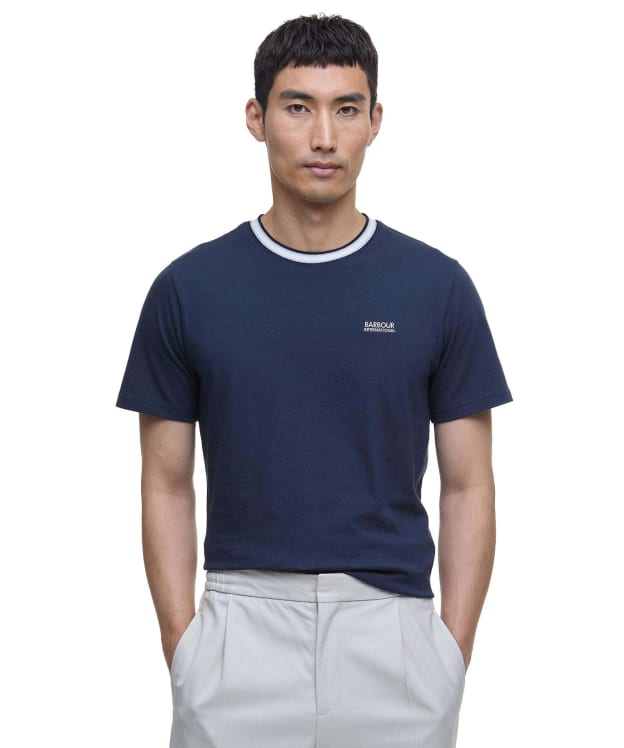 Men's Barbour International Luca Tipping Detail T-Shirt - Navy