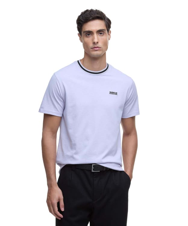 Men's Barbour International Luca Tipping Detail T-Shirt - Thistle