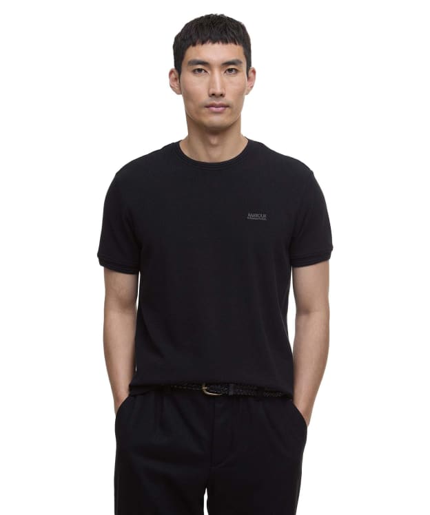 Men's Barbour International Charlie Textured T-Shirt - Black