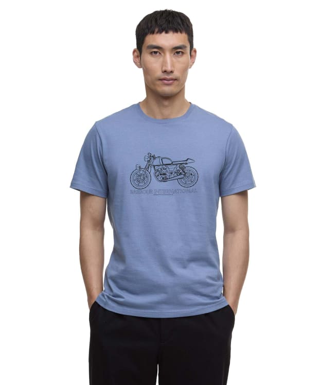 Men's Barbour International Venture Graphic T-Shirt - Washed Blue