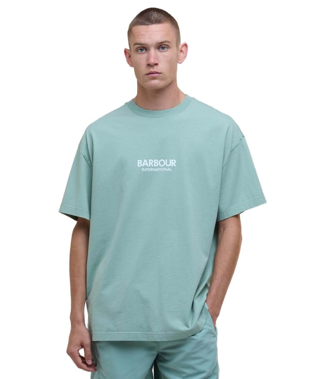 Men's Barbour International Middleton Oversized Graphic T-Shirt - Granite Green