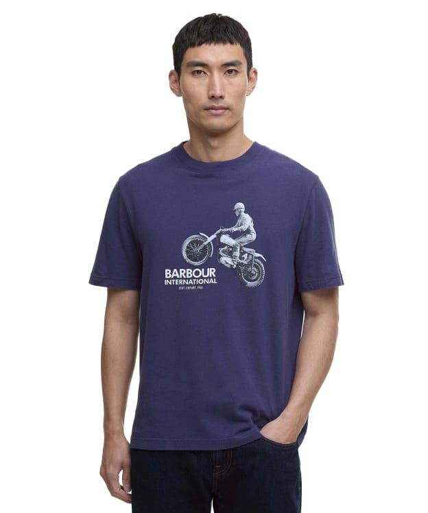 Men's Barbour International Jump Archive Graphic T-Shirt - Midnight Blue