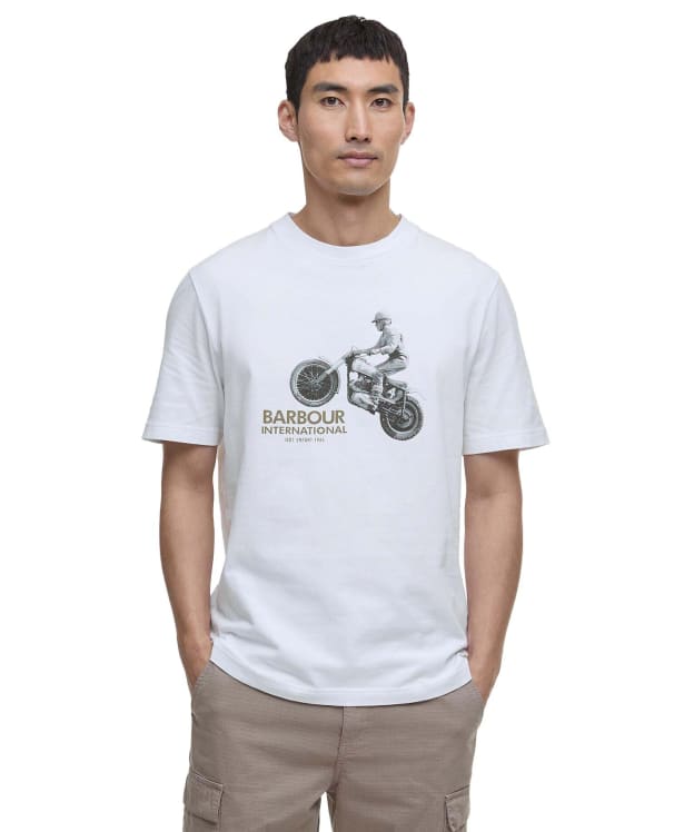 Men's Barbour International Jump Archive Graphic T-Shirt - Whisper White