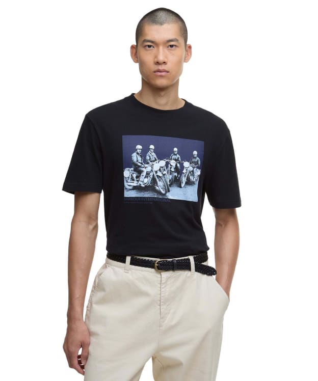 Men's Barbour International Pitstop Graphic T-Shirt - Black