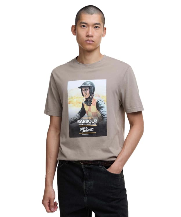 Men's Barbour International Nicholl Steve McQueen Graphic T-Shirt - Timberwolf