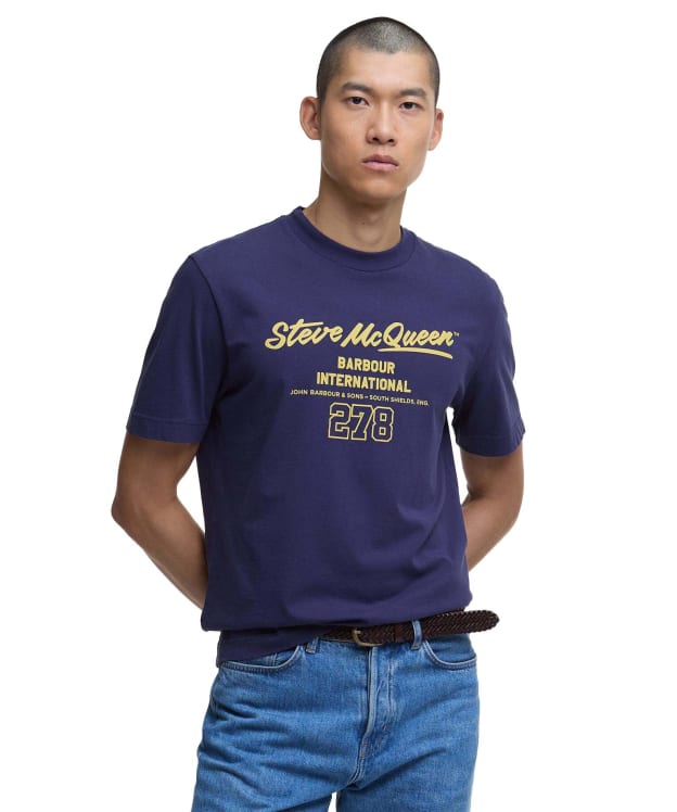 Men's Barbour International Colman Steve McQueen Graphic T-Shirt - Midnight Blue
