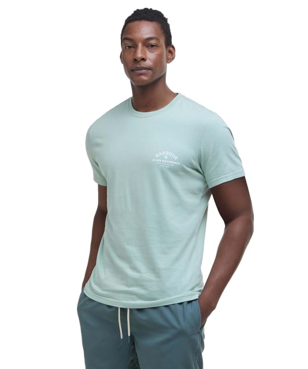 Men's Barbour Cranmer Logo T-Shirt - Pale Apple