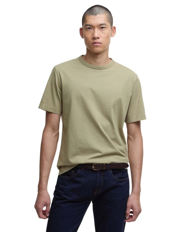 Men's Barbour International Steve McQueen Rickman T-Shirt - Bleached Olive