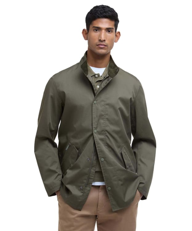 Men's Barbour City Chelsea Waterproof Jacket - Uniform Green / Blue