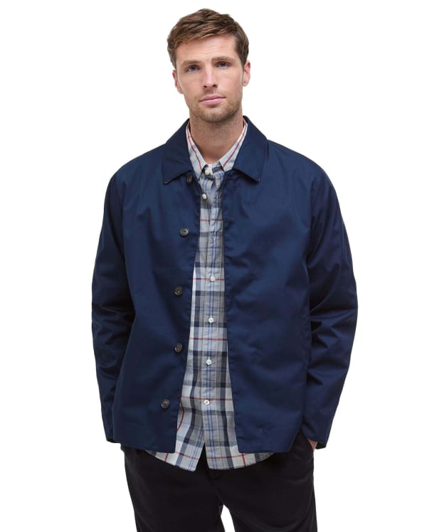 Men's Barbour Short Rokig Waterproof Jacket - Navy