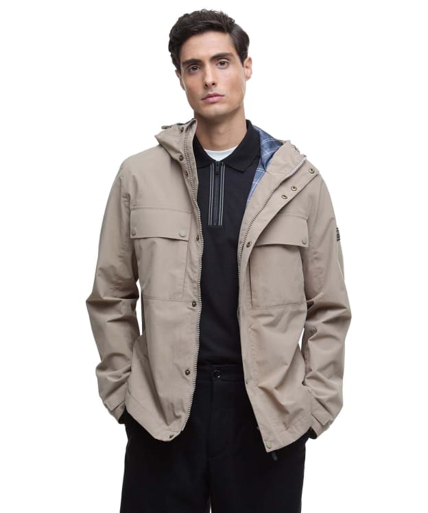 Men's Barbour International Cliffway Waterproof Jacket - Timberwolf